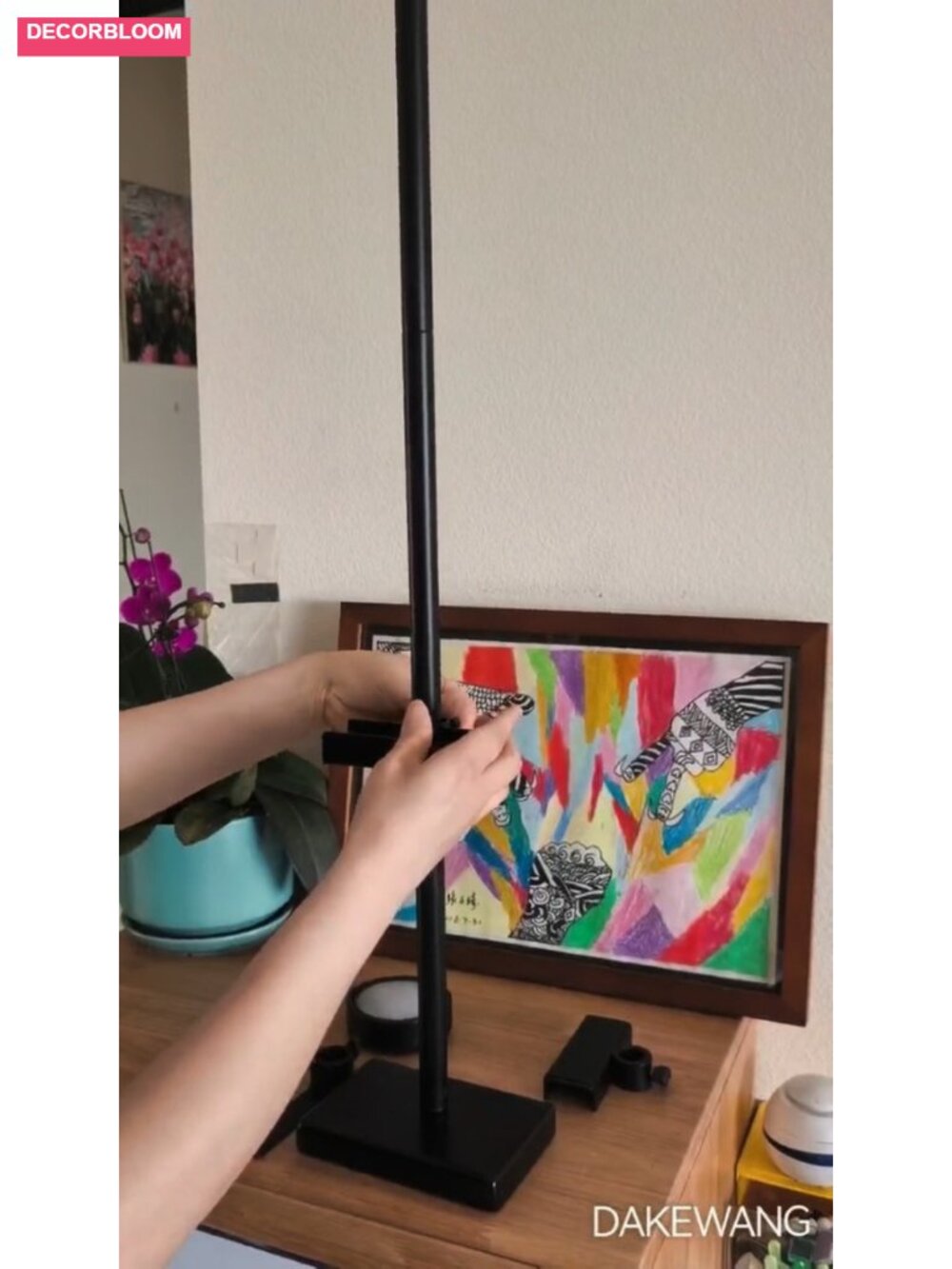 Adjustable Tabletop Easel Stand with Rechargeable 13RGB Light - Picture 6 of 6